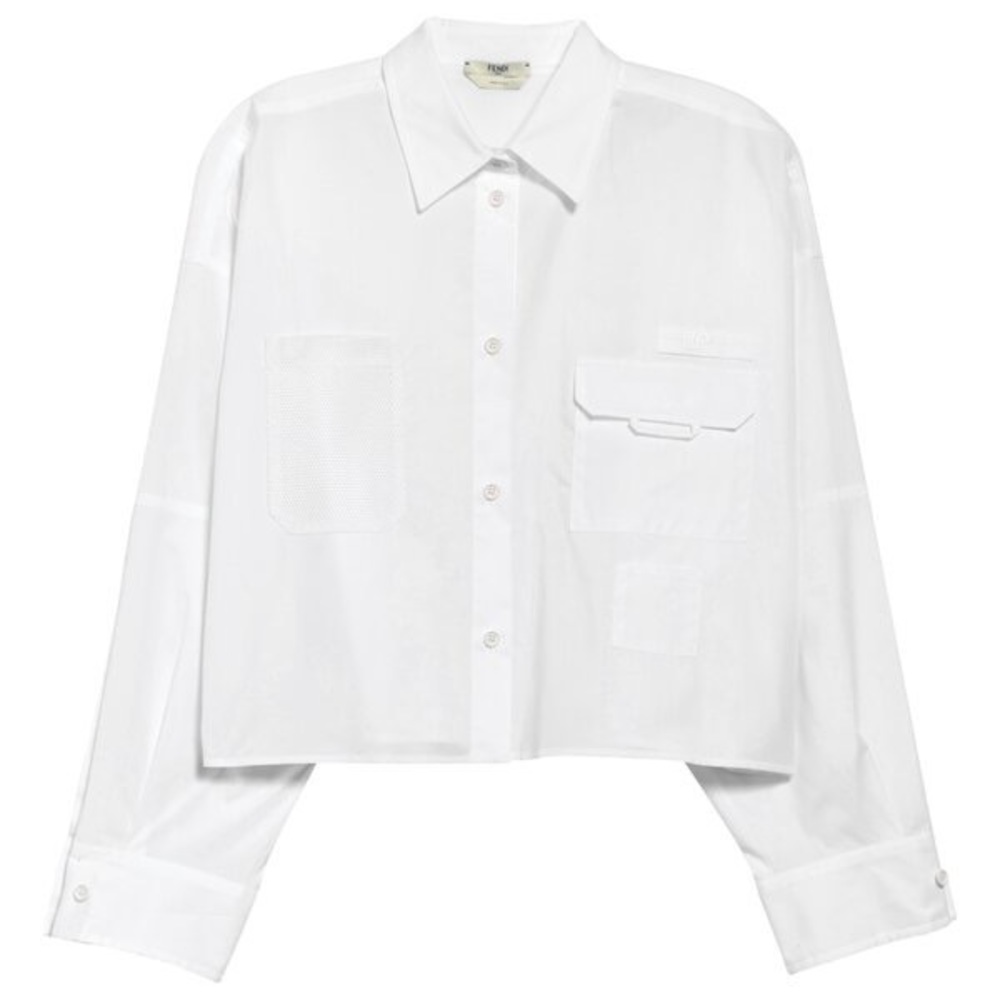 FENDI COTTON POPLIN SHIRT SIZE38(2)